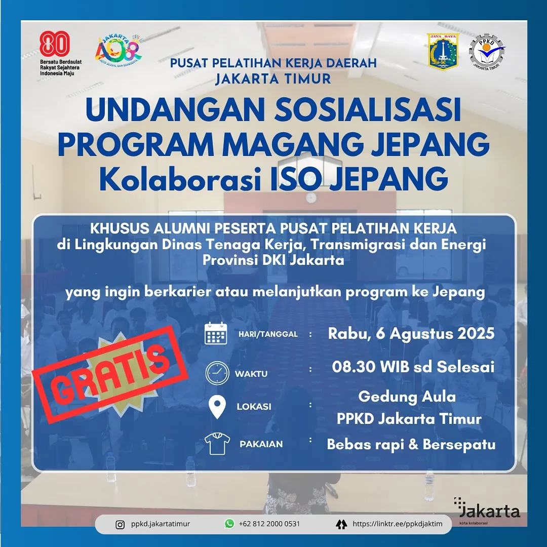 UNDANGAN SOSIALISASI PROGRAM MAGANG JEPANG – PPKD KABUPATEN LUMAJANG